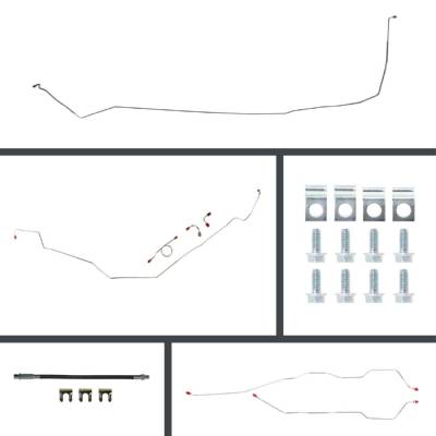 The Right Stuff Detailing - The Right Stuff BSM65H2 Chevy Brake Hydraulic Line Kit Front/Rear