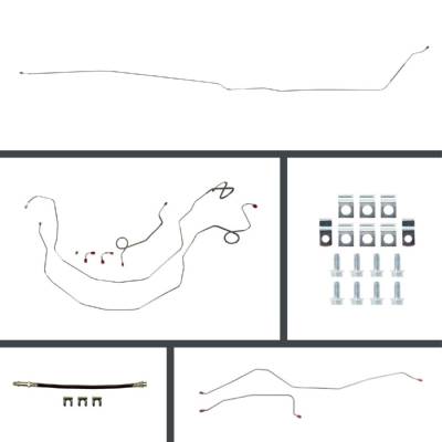 The Right Stuff Detailing - The Right Stuff BSP58H2 Chevy Brake Hydraulic Line Kit Front/Rear