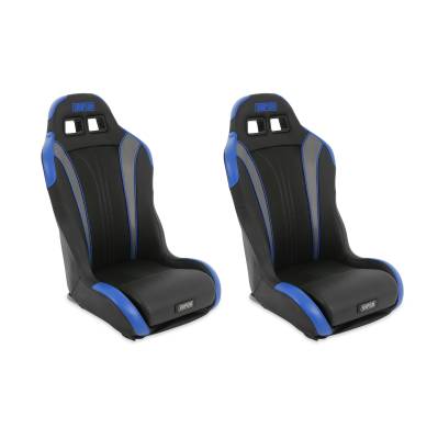 Simpson Safety - Simpson Safety S104-307-2 Vortex II Off-Road Suspension Seat Black/Blue Pair