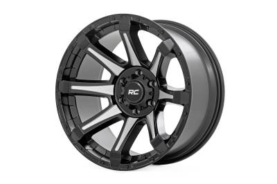Rough Country Suspension Systems - Rough Country 81 Series Wheel 20x9 8x180 0mm Black/Machined 81200906M