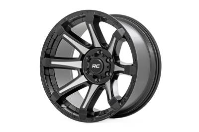 Rough Country Suspension Systems - Rough Country 81 Series Wheel 20x9 5x150 0mm Black/Machined 81201805M