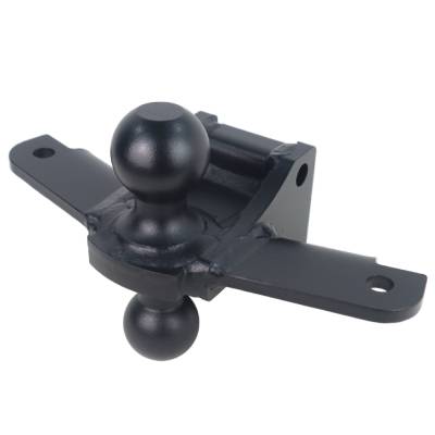Shocker Hitch - Shocker Hitch SH-340BLK-SC Shocker 2" & 2-5/16" Combo Ball w/Sway Tabs-Black