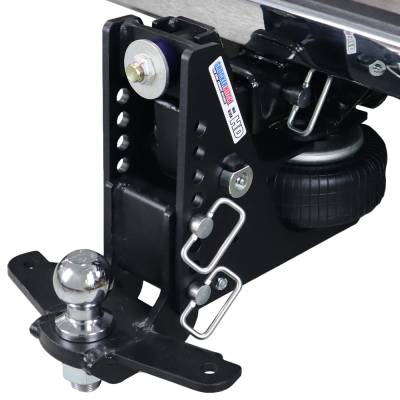 Shocker Hitch - Shocker Hitch SH-HDMB640-200-25SC Shocker HD 20K 2" Max Black Air Receiver Hitch
