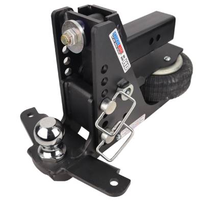 Shocker Hitch - Shocker Hitch SH-HDMB640-250-25SC Shocker HD 20K 2.5" Max Black Air Hitch