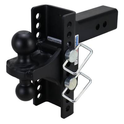 Shocker Hitch - Shocker Hitch SH-XR125-10-340BLK Shocker XR 16K 2.5" Adjustable Receiver Hitch