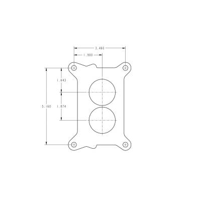 Holley - Holley 0-7448SA 350 CFM 2-Barrel Carburetor Manual Choke Center-Hung Float