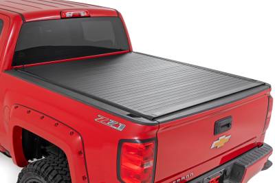 Rough Country Suspension Systems - Rough Country Hard Roll-up Tonneau Cover 14-18 Silverado/Sierra 5.8' 50214550
