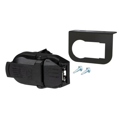CURT - CURT 57021 7 & 4-Way Dual Connector w/Mounting Bracket OEM Replacement