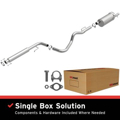 BRExhaust - BRExhaust 106-0019 Direct-Fit Exhaust System Replacement Kit