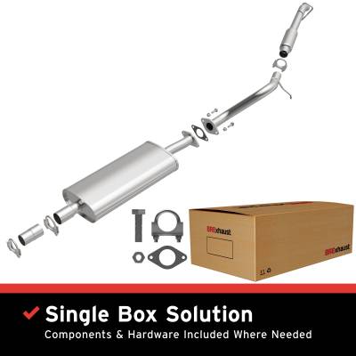 BRExhaust - BRExhaust 106-0021 Direct-Fit Exhaust System Replacement Kit