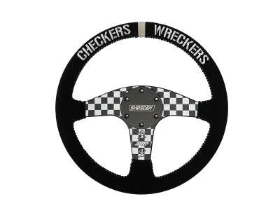 PRP - PRP SHRDYG259 X Shreddy Checkered Steering Wheel Flat