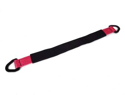 PRP - PRP 29113 2"x30" Axle Strap w/D-Rings Protective Sleeve Red 10k Rated