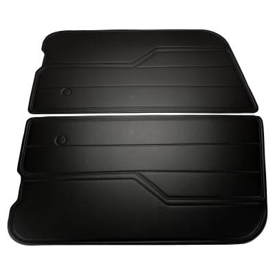 Crown Automotive Jeep Replacement - Crown 55008856K Black Door Panel Set for 82-95 CJ7/CJ8 YJ w/Full Steel Doors