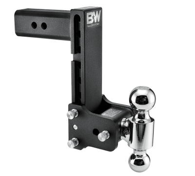 B&W Trailer Hitches - B&W Hitch TS20043B 2.5" Shank Tow & Stow 8.5" Drop Dual Ball Mount Black