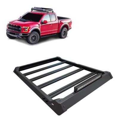 Black Horse Off Road - Black Horse TRRB160 Black Traveler Roof Rack for F150/F250 Expedition