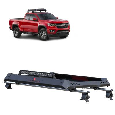 Black Horse Off Road - Black Horse TRRB252S Silver Roof Rack for 16-22 Colorado 18-21 Nissan Frontier