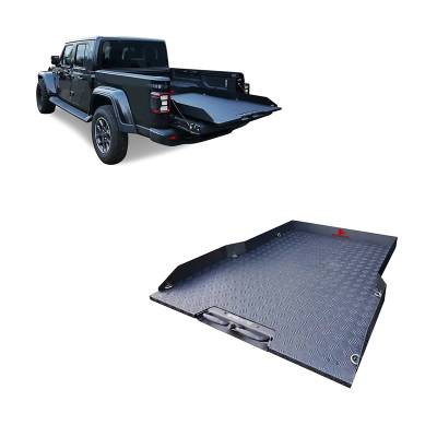 Black Horse Off Road - Black Horse BSCP03B Slide Tray Textured Blk for Tacoma/Colorado/Ranger/Frontier