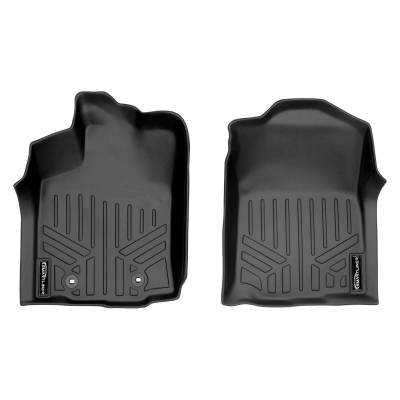 SMARTLINER - SMARTLINER SA0207 Front BLACK Floor Liners for Toyota Tacoma Ext/Double