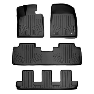 SMARTLINER - SMARTLINER SA0222/B0222/C0222 Front/Rear BLACK Floor Liners for Lexus RX