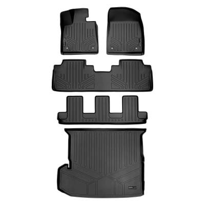 SMARTLINER - SMARTLINER SA0222/B0222/C0222/D0357 Front/Rear BLACK Floor Liners for Lexus RX