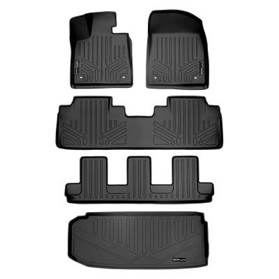 SMARTLINER - SMARTLINER SA0222/B0222/C0222/E0357 Front/Rear BLACK Floor Liners for Lexus RX