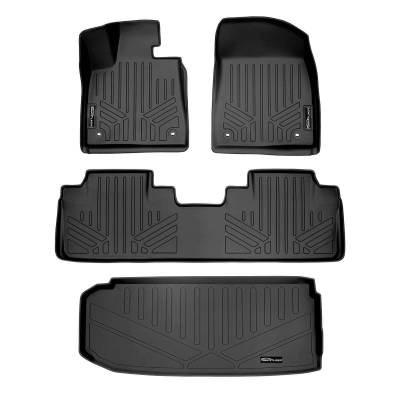 SMARTLINER - SMARTLINER SA0222/B0222/E0357 Front/Rear BLACK Floor Liners for Lexus RX