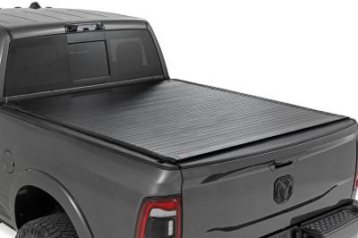 Rough Country Suspension Systems - Rough Country 50309650 Hard Roll-up Tonneau Cover for 09-18 & 09-26 Ram 6.4' Bed