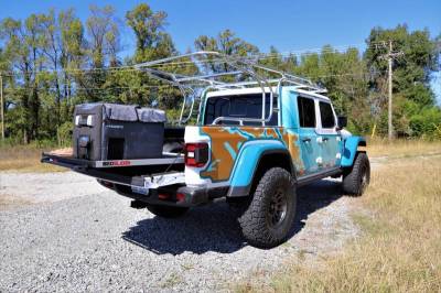 BedSlide - BedSlide 10-5743-CLS Classic 1000 57x43" Silver 5' Bed for Jeep Gladiator JT