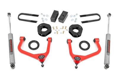 Rough Country Suspension Systems - Rough Country 110530RED 3.5" Suspension Lift Kit for 25-26 GMC Sierra 1500