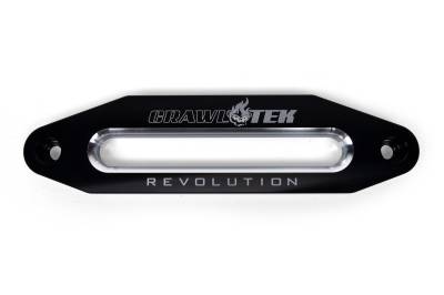 Crawltek Revolution - Crawltek CWLCT10100 Winch Fairlead 10" Black Aluminum