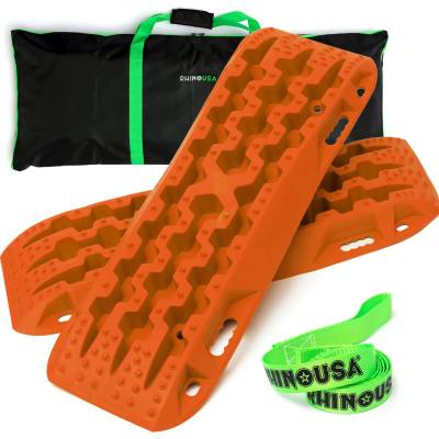 Rhino USA - Rhino USA RG-TB42X13-ORG Recovery Traction Boards Orange Pair