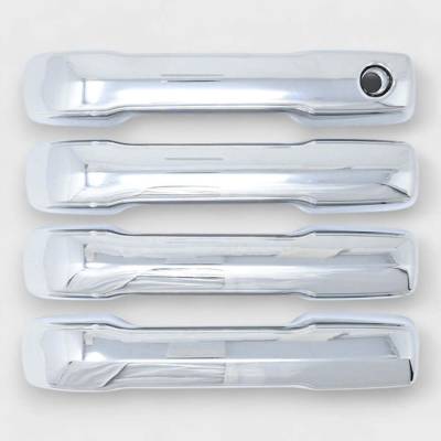 Trim Illusion - Trim Illusion DH333 Front/Rear Door Handle Covers Chrome for Tundra/Tacoma