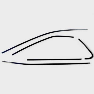 Trim Illusion - Trim Illusion WT6007BLK Black Front&Rear Window Trim Set for 18-24 Toyota Camry