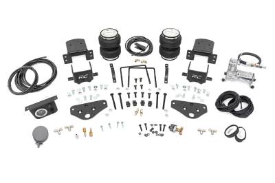 Rough Country Suspension Systems - Rough Country 10038AC Rear Air Spring Kit w/Compressor for 17-26 Ford F250/F350