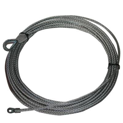 Bulldog Winch - Bulldog Winch 20214 Winch Rope Wire 10031 1/5" x 47 Foot 8.1mm x 14.5m Gray