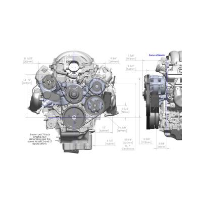 Holley - Holley Performance 20-185BK Accessory Drive System Kit