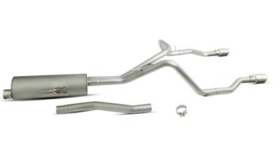 Gibson Performance Exhaust - Gibson Performance Split Rear Cat-Back Exhaust System Stainless 617410