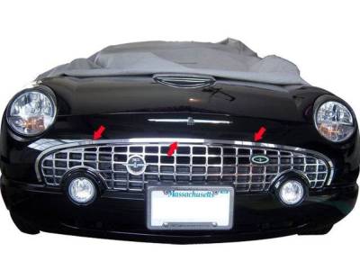 Quality Automotive Accessories - Quality Automotive SG43670 Grille Accent Kit 02-05 Ford Thunderbird