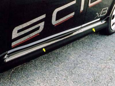 Quality Automotive Accessories - QAA TH24180 Stainless Rocker Panel Trim 4Pc for 04-06 Scion xB