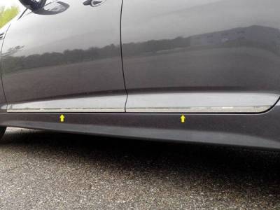 Quality Automotive Accessories - QAA TH11805 Stainless Rocker Panel Trim 4Pc for 11-15 Kia Optima