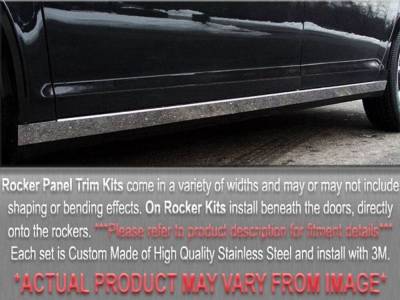 Quality Automotive Accessories - QAA TH20665 Stainless Rocker Panel Trim 4Pc for 99-04 Volkswagen Jetta