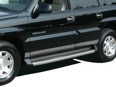 Quality Automotive Accessories - QAA TH42255 Stainless Rocker Panel Trim 6pc for 02-06 Cadillac Escalade