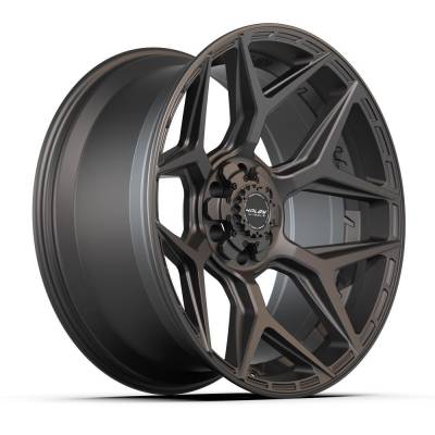 4PLAY - 4PLAY Wheels 4P06-22100-6D55-18B1 4P06 22x10 6x5.5 6x135 -18mm Matte Black