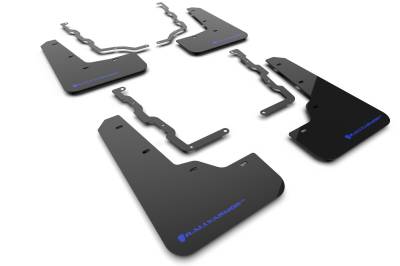 Rally Armor - Rally Armor MF86-UR-BLK-BL Black Mud Flap Blue Logo