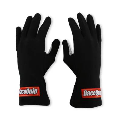 Racequip - RaceQuip 350005RQP 350 Series 1-Layer Nomex Race Gloves Black Large