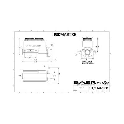 Baer Brakes - Baer Brakes 6801268RP Brake Master Cylinder