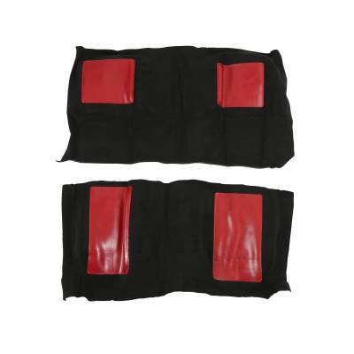 Scott Drake - Scott Drake CAR69-M-BK-RD Floor Carpet for 69 Ford Mustang