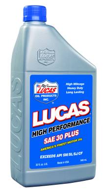 Lucas Oil Products - Lucas Oil Products 10053 SAE 30 Plus Racing Motor Oil