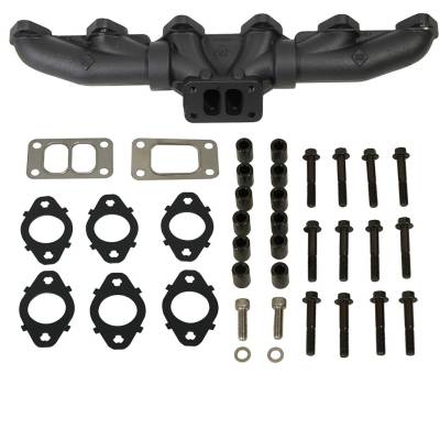 BD Diesel - BD Diesel 1046047 Exhaust Manifold Stock/T3 for 98.5-02 Dodge 5.9L Cummins 24V