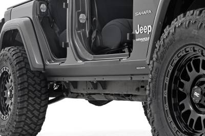 Rough Country Suspension Systems - Rough Country TC13024 Trail Cladding Rocker Cladding for 18-26 Wrangler JL 4DR